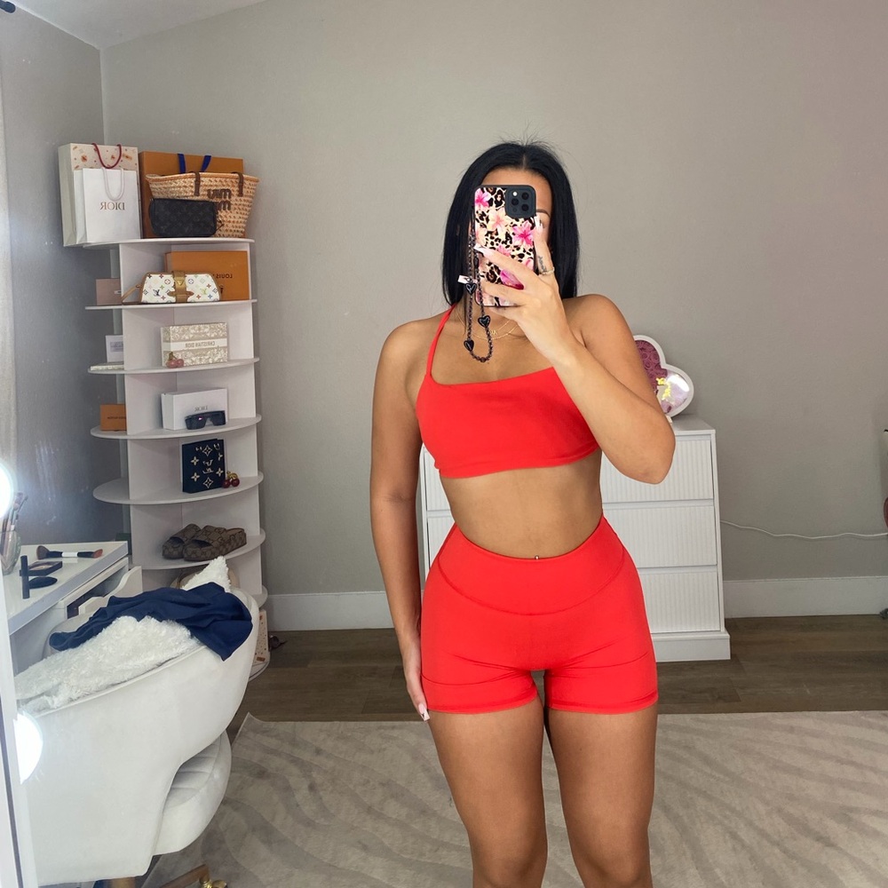 Red Two-Piece Workout Set